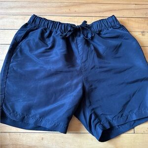 Men's Black Drawstring Active Shorts